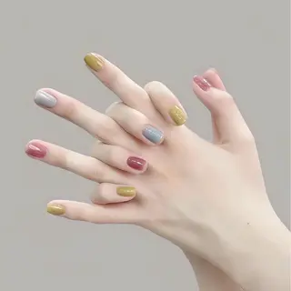 ショート 宮崎 もものネイルデザイン