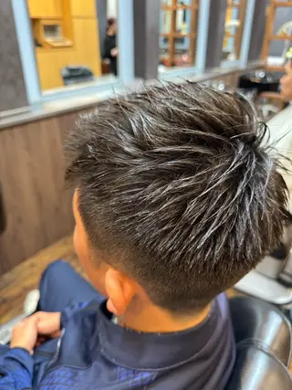 ショート メンズ KEEN  creative hair所属・齊藤/メンズ専門/ バーバー/刈り上げのヘアスタイル