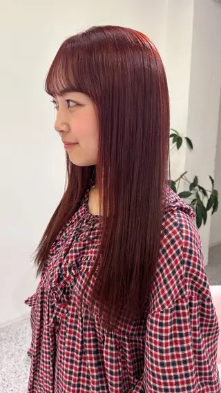 ロング カラー cher. 熊谷衣織のヘアスタイル