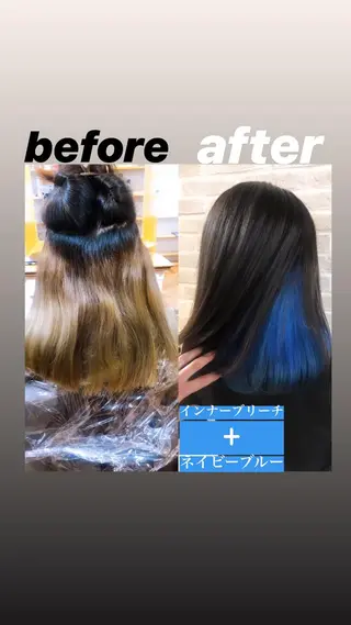 ミディアム カラー hair salon Ranun髪質改善のヘアスタイル