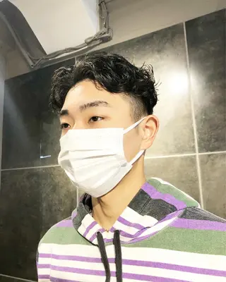 パーマ ヘアアレンジ メンズ ainico+所属・メンズ特化✂️栗原 侑也のヘアスタイル