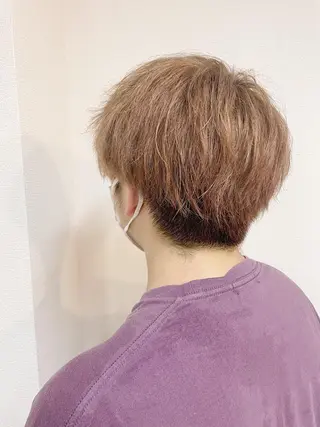 カラー メンズ ケアブリーチ /髪質 改善/古橋圭史郎のヘアスタイル