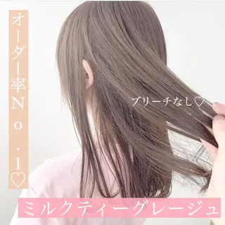 ミディアム カラー パーマ ヘアアレンジ メンズ キッズ ネイル マツエク・マツパ ♡モテ髪/似合わせ♡ 透明感/JUICE♡のヘアスタイル