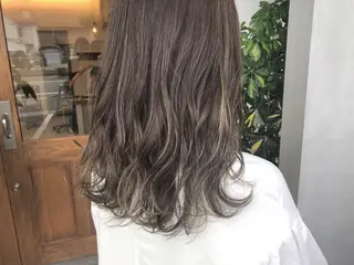 セミロング カラー 吉田 早織のヘアスタイル