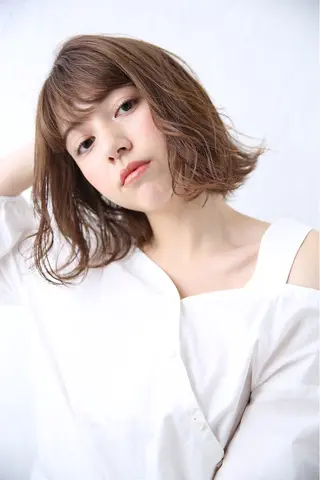 ミディアム 🌱スパ🌱オリーブ カラー🍐愛衣香のヘアスタイル