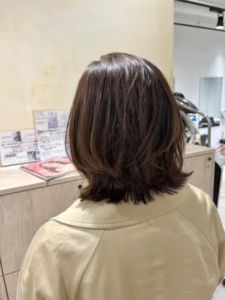ショート カラー ボブ/美髪矯正 /佐藤　奈巳のヘアスタイル