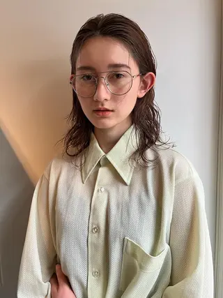 セミロング パーマ NOUN所属・eri kinjoのヘアスタイル