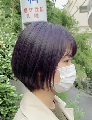 ショート カラー ショート/ボブ /髪質改善/内山翔太のヘアスタイル