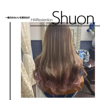 ロング カラー パーマ ヘアアレンジ extentionspace Shuon所属・KITTY 立川のマツエク・マツパデザイン