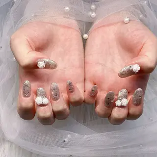 ネイル パーツ全部¥110 サロンミミのネイルデザイン