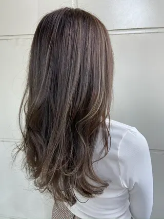 ロング カラー GO TODAY所属・ハイトーン/小顔 カット/Ayumuのヘアスタイル