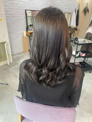 カラー 暖色/艶カラー/ エクステ/ユリヤのヘアスタイル