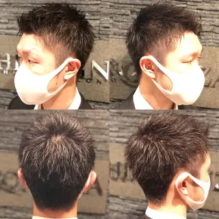 ショート ヘアアレンジ メンズ 萩原 勇樹のヘアスタイル