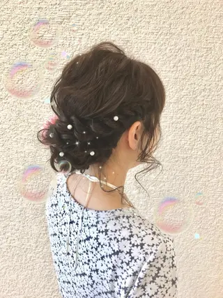 ミディアム ヘアアレンジ 高橋恵🌈生え癖改善 ウルフ/レイヤーのヘアスタイル