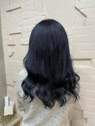 セミロング カラー 【ピンク/韓国ヘア/ ヘアセット】亜海のヘアスタイル