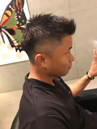 メンズ hair make addict (ヘアーメイク アディクト)所属・addict⭐️ 江川　颯也💎のヘアスタイル