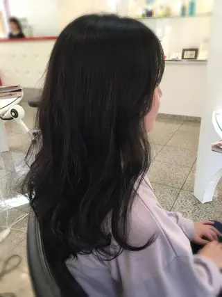 ロング カラー たなか ちあきのヘアスタイル