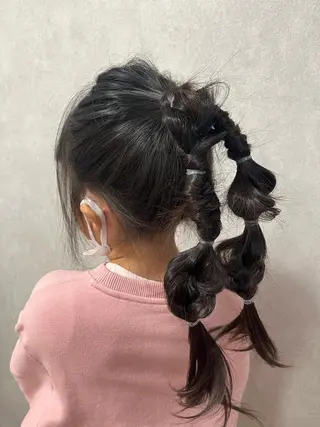 セミロング ヘアアレンジ キッズ MIKOTO/マンツ ーマン/髪質改善🤎のヘアスタイル