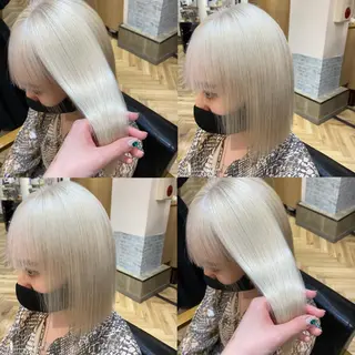 ミディアム カラー 艶カラー/韓国顔周り 🎀mamiのヘアスタイル