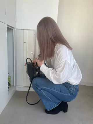 ロング カラー 店長　MANAMI ／ブリーチ／骨格ボブのヘアスタイル