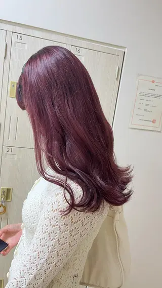 セミロング カラー 暖色専門美容師🎀 お客様満足度◎のヘアスタイル