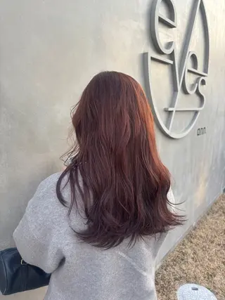 ロング カラー ann EYES 深井店所属・颯花 そはるのヘアスタイル