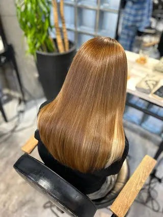 ロング 🌷ブリーチ縮毛矯正 /mina🌷のヘアスタイル