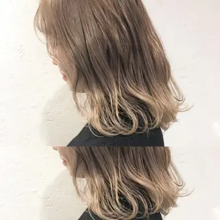 ミディアム カラー 竹内啓太 ボブのヘアスタイル