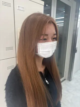 カラー ハイトーン/透明感 艶カラー/SAKIのヘアスタイル