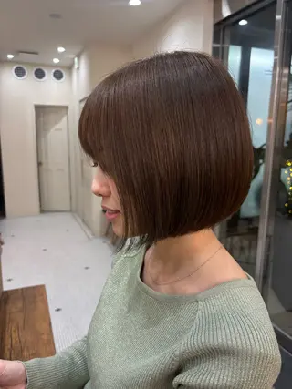 ミディアム カラー よこやま なぎさのヘアスタイル