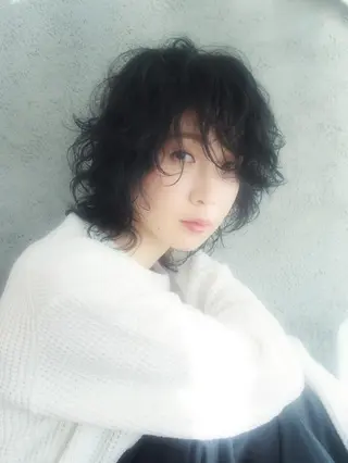 ショート パーマ EMANON天神所属・Hitomi Ezakiのヘアスタイル