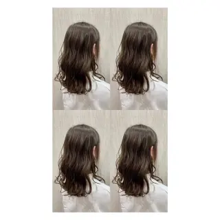 セミロング カラー 店長✨レイヤー✖️ 髪質改善✖️韓国ヘアのヘアスタイル