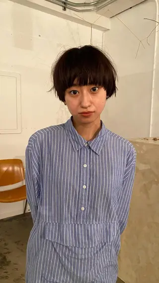 ショート カラー 原 瑞希のヘアスタイル