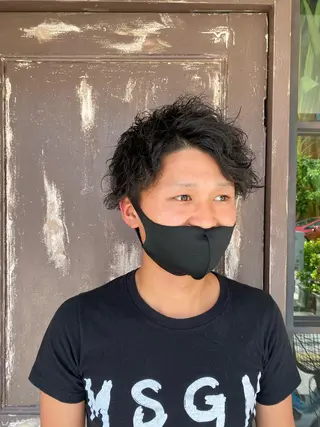 ショート パーマ 川越 輝梨奈のヘアスタイル