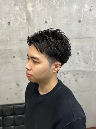 ショート メンズ Yui/メンズカラー /シャドウパーマのヘアスタイル