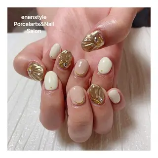 ミディアム ネイル 👑enen style👑のネイルデザイン