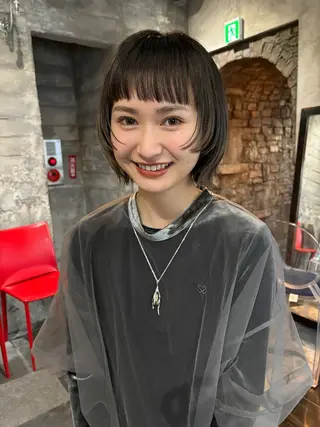 ショート MINX青山店所属・結莉/ボブ/ 縮毛矯正のヘアスタイル