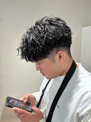 パーマ メンズ メンズサロン　アソビ所属・田中公亮/失敗 しないメンズパーマのヘアスタイル