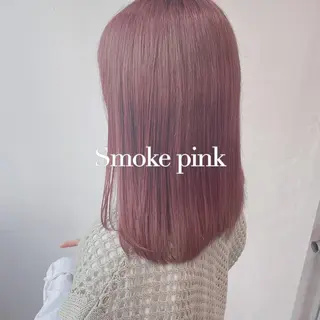 セミロング カラー ヘアアレンジ 韓国レイヤー🕊️ 柔らかベージュ🧸のヘアスタイル