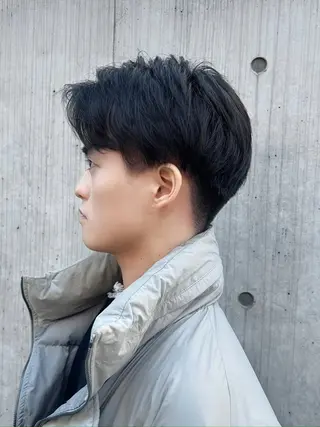 メンズ くすみカラー/メンズ /縮毛/川添桃花のヘアスタイル