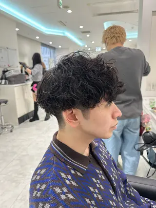 ショート パーマ メンズ 🐺韓国風メンズ特化 あさひ🐺のヘアスタイル