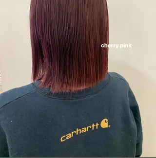 ミディアム カラー 顔周りレイヤー 🎀マリノのヘアスタイル