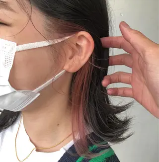 ミディアム カラー かわさき ともやのヘアスタイル