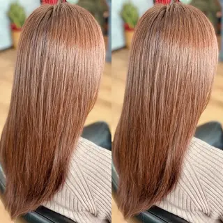 セミロング SALOWIN心斎橋Suite店所属・ブリーチ毛にもできる 縮毛矯正|鷹司郎のヘアスタイル