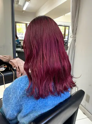 セミロング 顔まわり/ボブウルフ 🤍愛唯(めい)のヘアスタイル