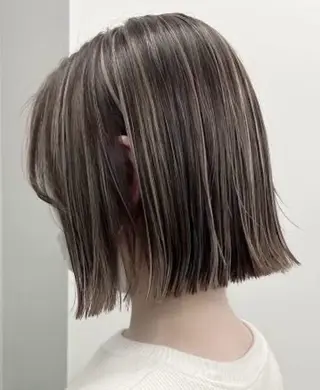 ミディアム カラー 艶髪⭐️白髪ぼかし ⭐️田玉裕樹のヘアスタイル