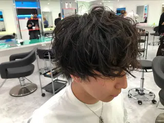 パーマ メンズ BABY 艶髪暗髪ヘア💖達人のヘアスタイル