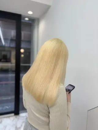 ロング Haruna/河原町 ハイトーン🤍のヘアスタイル