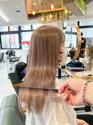 ロング カラー 茅場 悠介のヘアスタイル