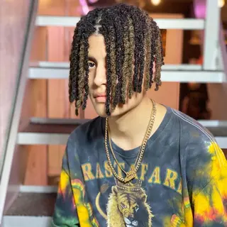 ミディアム カラー パーマ ヘアアレンジ メンズ キッズ ネイル マツエク・マツパ 中元 淳のヘアスタイル